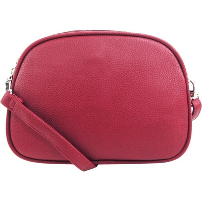 Dudlin Fuchsiově menší crossbody dámská kabelka se třemi oddíly růžová