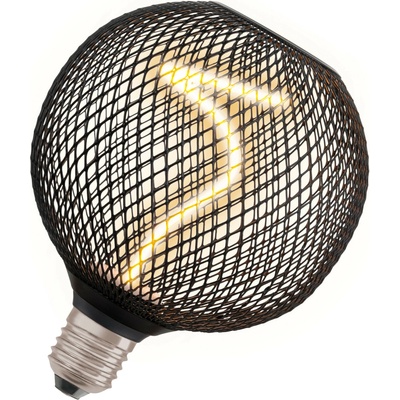 Osram LED Stmievateľná žiarovka DECOR FILAMENT G125 E27/3,5W/230V 1800K čierna P227567