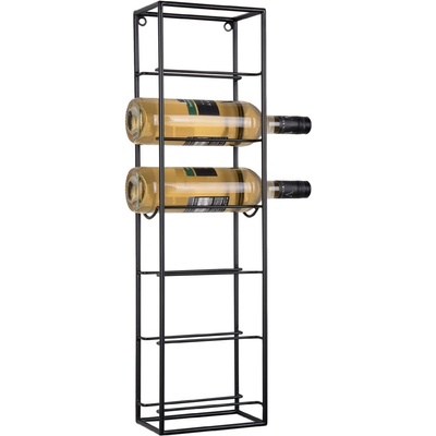 PT LIVING Черна метална стойка за вино, монтирана на стената, брой бутилки 6 Single - PT LIVING (PT4089BK)