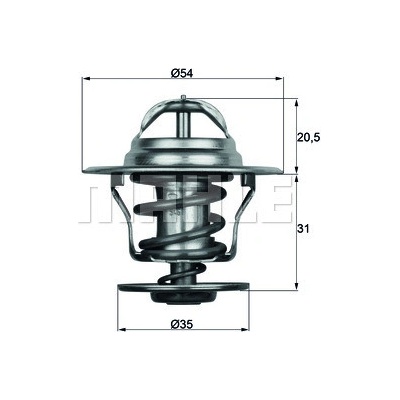 TX1587D MAHLE Termostat, chladivo