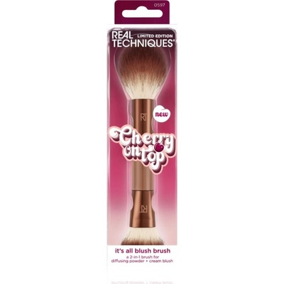 Real Techniques Cherry On Top It´s All Blush Brush obojstranný štetec na lícenku 1 ks