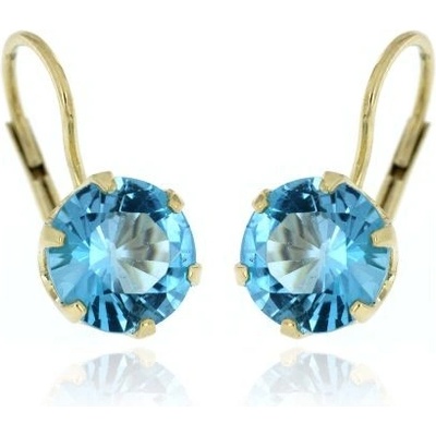 Zlatnictví U Kostela zlaté náušnice s přírodním topazem 886MT