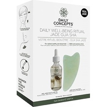 Daily Concepts Daily Well-Being Ritual Jade Gua Sha Facial Tool + Iris Jade Multi-Use Oil 60 ml darčeková sada