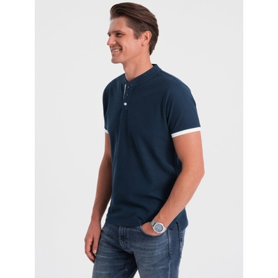 Ombre Clothing Тъмносиня мъжка поло риза Ombre Clothing Ombre Clothing | Sin | МЪЖЕ | XXL