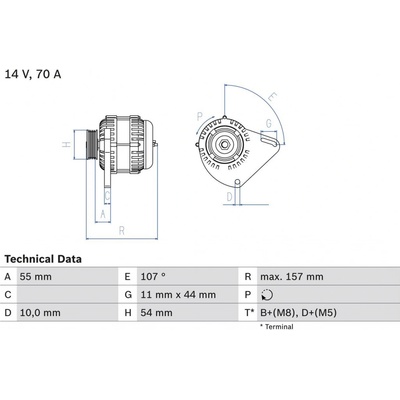 Alternátor BOSCH 0 986 080 490