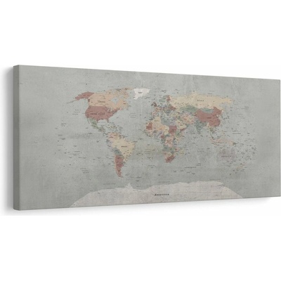 Obraz mapa sveta vo vintage prevedení