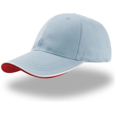 Atlantis Headwear Zoom Piping Sandwich baseballová 6 panelová COT-33000495999 Modrá světlá/bílá