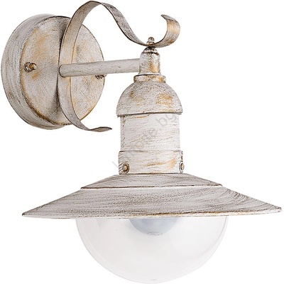 Brilagi - Външно стенно осветително тяло MOLDE 1xE27/60W/230V IP44 бяло/патина (BG2658)