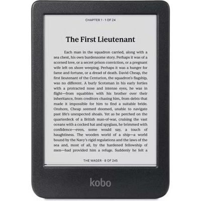 Ел. книга KOBO Clara BW e-Book Reader, E Ink Carta 1300 touch screen 6 inch, 1448 x 1072 pixels, 16 GB, 1000 MHz/512 MB, 1 x USB C, Greutate 0.172 kg, Wireless, Comfort Light, 12 fonts 50 font styles (N365-KU-BK-K-EP)
