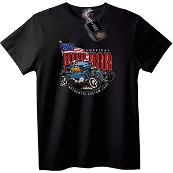 NOONEBRAND Тениска Американски Hot Rod - 2XL, White