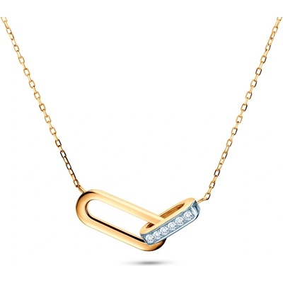 SAVICKI Колие Savicki: двуцветно злато, диаманти