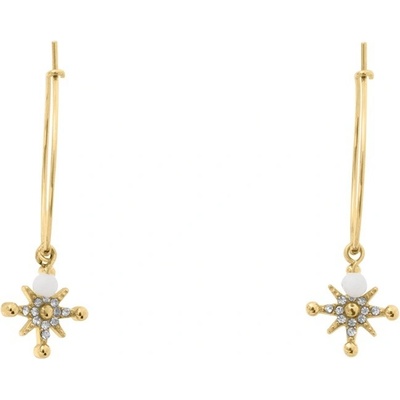 Pierre Lannier Pozlacené kruhové náušnice s přívěsky Australe BJ22A2211