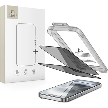 Tech-Protect Szklo prywatyzujace tech-protect quick set spy+ 2-pack iphone 15 / 16 privacy (5906302318803)