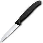 Victorinox Нож за рязане SWISS CLASSIC 8 см, назъбен, черен, пластмаса, Victorinox (VN67433)