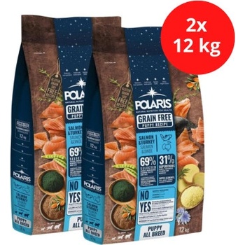 Polaris GF Puppy Salmon & Turkey 2 x 12 kg