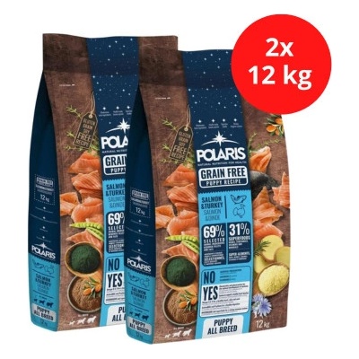Polaris GF Puppy Salmon & Turkey 2 x 12 kg