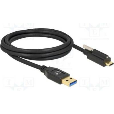 Delock 84031 USB A vidlice USB C vidlice 2m černý