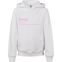 Mister Tee Kids Love Definition Hoody white