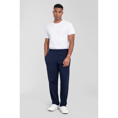 Fruit of the Loom tepláky Iconic 250 Open Hem Jog Pants dark navy