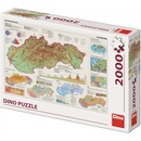 Puzzle Dino Mapa Slovenské republiky 2000 dielov