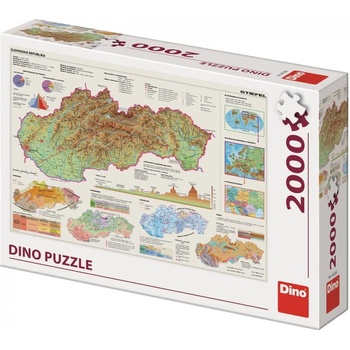 Dino Mapa Slovenské republiky 2000 dielov