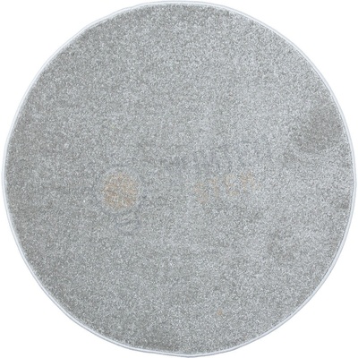 Полша Кръгъл килим - диаметър 140 см - сиво