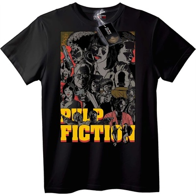 NOONEBRAND Тениска Pulp Fiction Филм - L, Black