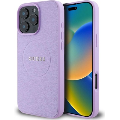 Guess PU Grained Classic Logo MagSafe pro iPhone 16 Pro Purple – Hledejceny.cz