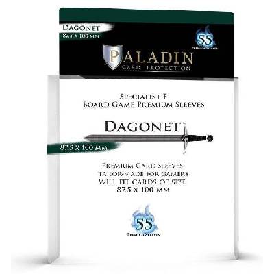 Протектори за карти Paladin Card Protection - Dagonet, Specialist F, 87.5 x 100 mm (55 бр. ) (PALDAGCLR1)
