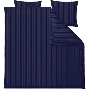 Södahl Спално бельо Noble с 2 калъфки за възглавници 60 x 63 cm 200 x 220 см морскосиньо (32807)