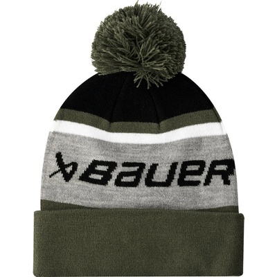 Detská zimná Bauer Intarsia Knit Pom Grey/Green