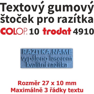 Trodat Colop Gumový štoček pro razítko 10, 4910 – Hledejceny.cz