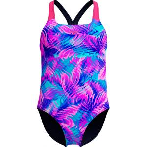 Speedo Детски бански костюм Speedo Kid's Digital Allover Powerback Swimsuit - Margarita Pink / Peacoat - размер 164 (EU) (750-1963-0315)