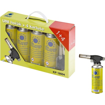 Meva hořák univerzální 360st. 4 kartuše KP18004 KP18004 – Zboží Dáma