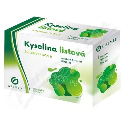 Galmed Kyselina listová 800mcg 90 tabliet