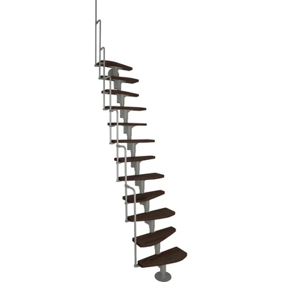Minka STAIRS modulové schodiště Monaco ořech/šedá, 293,8 cm