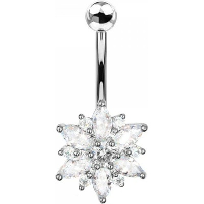 Prosperk piercing do pupíku květina S2591