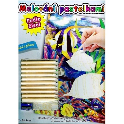 ARTLOVER Malování pastelkami podle čísel Rybky