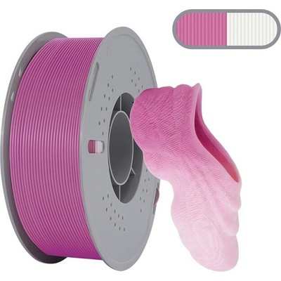 Kingroon Dual-Color TPU 85A Ružovo-Biela 1 kg 1,75 mm
