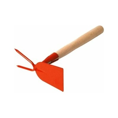 Okopávačka s nás. 27 cm Rosteto - rovná 2 hroty - oranžová