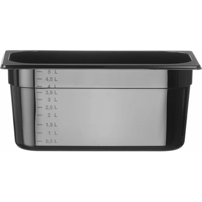 Hendi Gastronádoba 1/3, GN 1/3, 5,7 L, Čierna, 325x176x(H)150mm