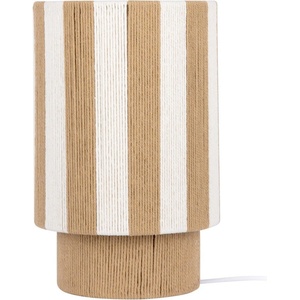 Leitmotiv Бяла/в естествен цвят въжена настолна лампа (височина 35 cm) Vienna Stripes - Leitmotiv (LM2428NT)