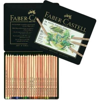 Faber-Castell Umělecké pastely Pitt Pastel plechová krabička 24 ks 112124