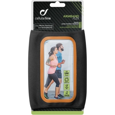 Púzdro CellularLine ARMBAND FLEX SUMMER EDITION do veľkosti 5,2" čierne