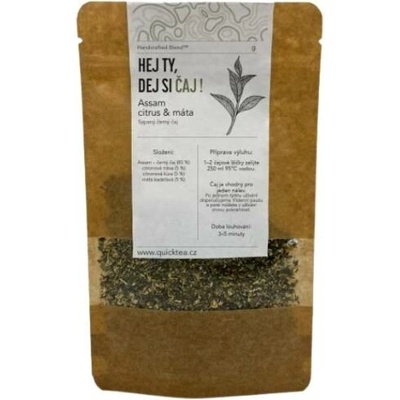 QuickTea Assam citrus & máta černý čaj 50 g
