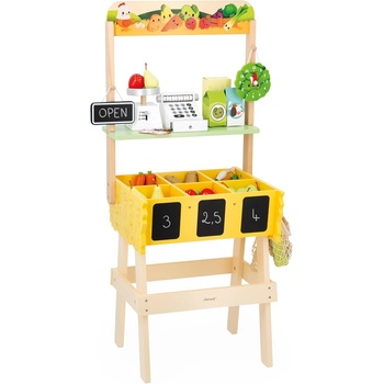 Image 1 of Janod Дървен игрален комплект Janod - Фермерски пазар, 32 части (J03322)