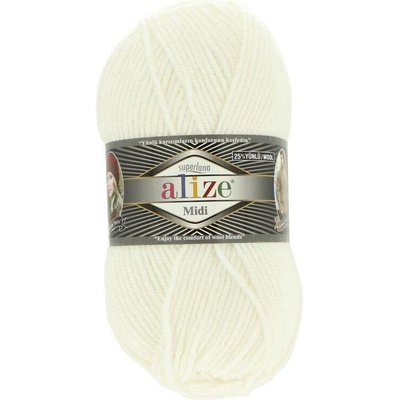 Alize Superlana Midi 55 bílá