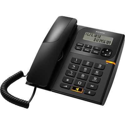 Alcatel Стационарен телефон Alcatel Temporis 58 - Черен (B1010128)