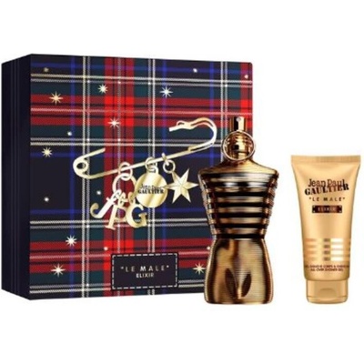 Jean Paul Gaultier Le Male Elixir Parfum 125ml + Shower Gel 75ml Male