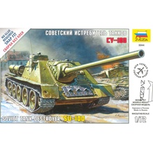Zvezda stíhač tanků SU 100 Snap Kit 5044 1:72